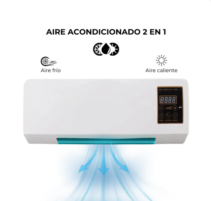 🔥 Aire Acondicionado 2 en 1: Tu clima ideal todo el año + ¡Envío GRATIS! 🚚❄️☀️
